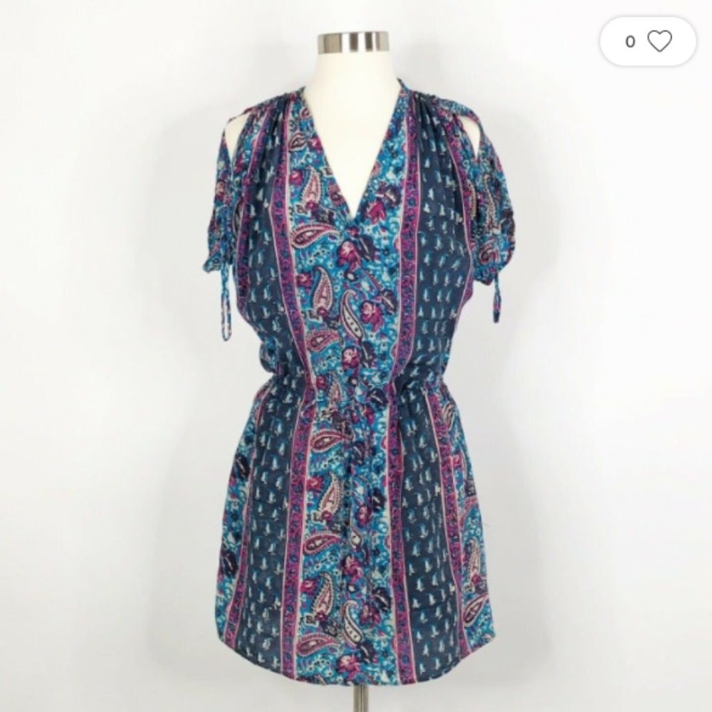 Tolani Silk Tie-Waist Dress